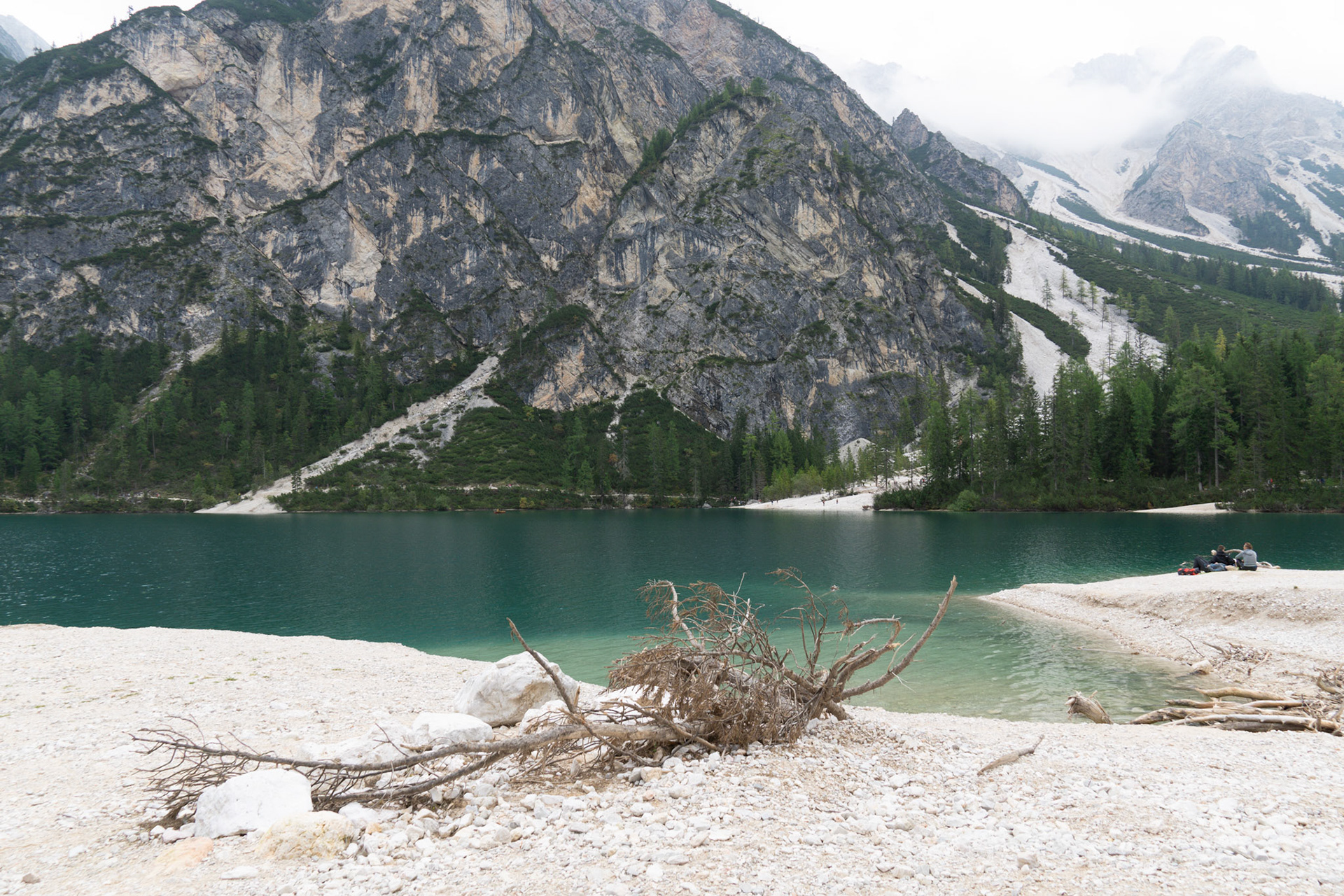 Dramatic mountain peaks and valleys