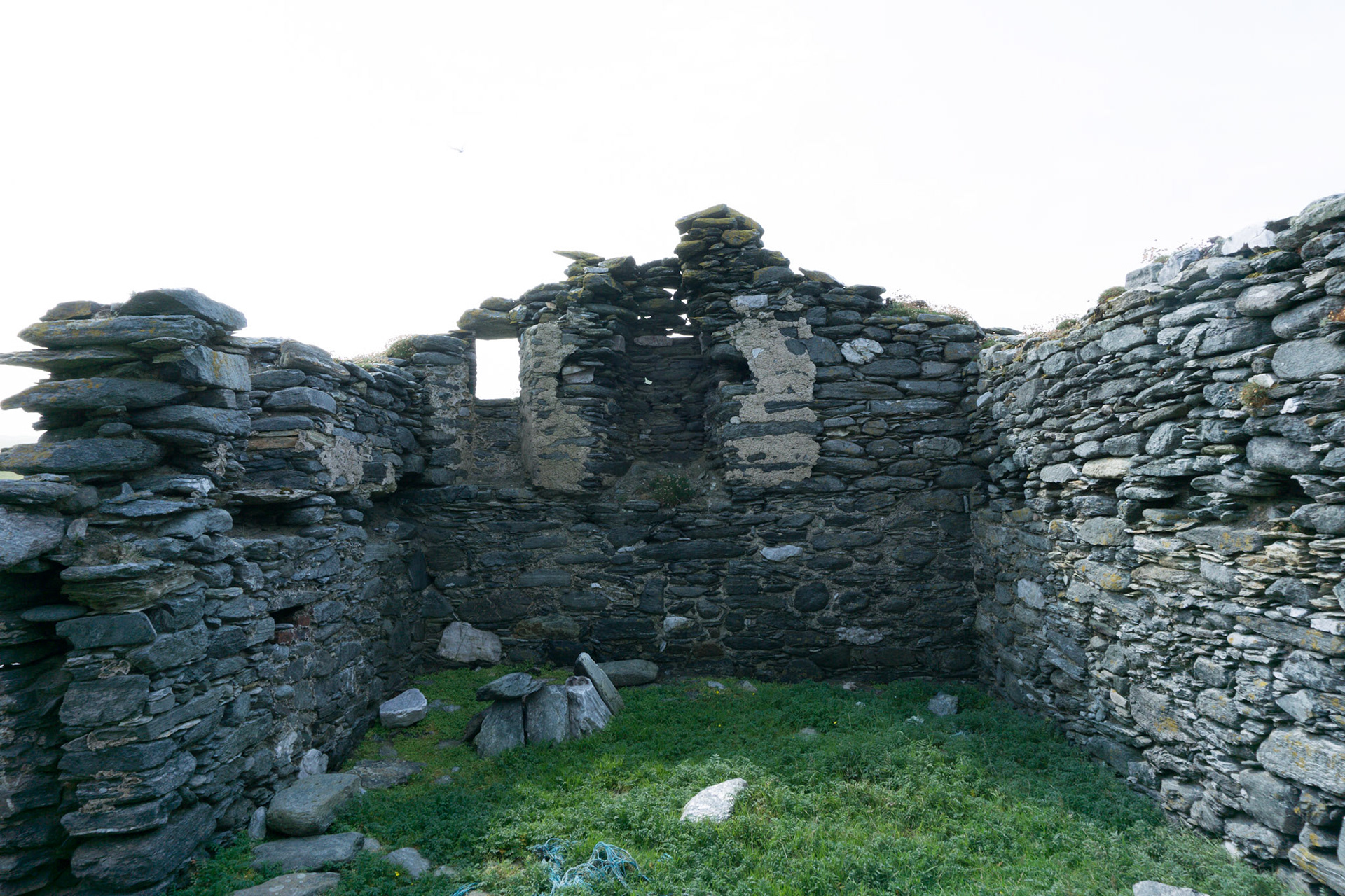 Remote lighthouse on clifftop